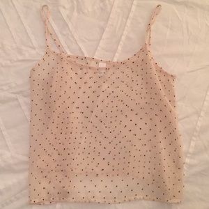 Cropped chiffon camisole